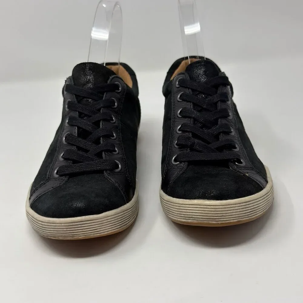 Montana Artisan Crafted Black Leather Comfort Sneakers Women’s 7M Style 4015522